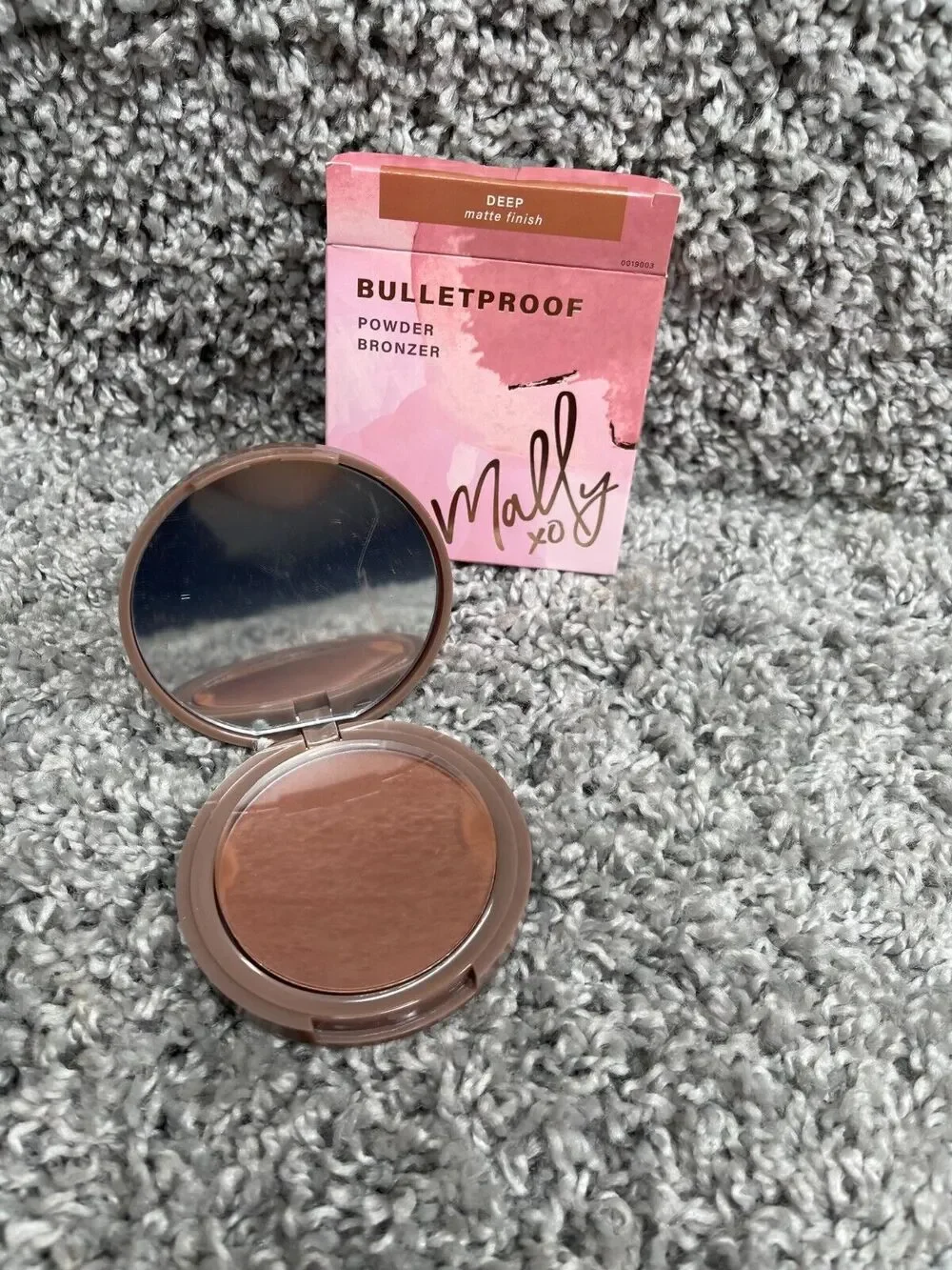 Mally XO Bulletfroof Powder Bronzer 3171 Deep Matte Finish 0.38 Oz Set Of 3